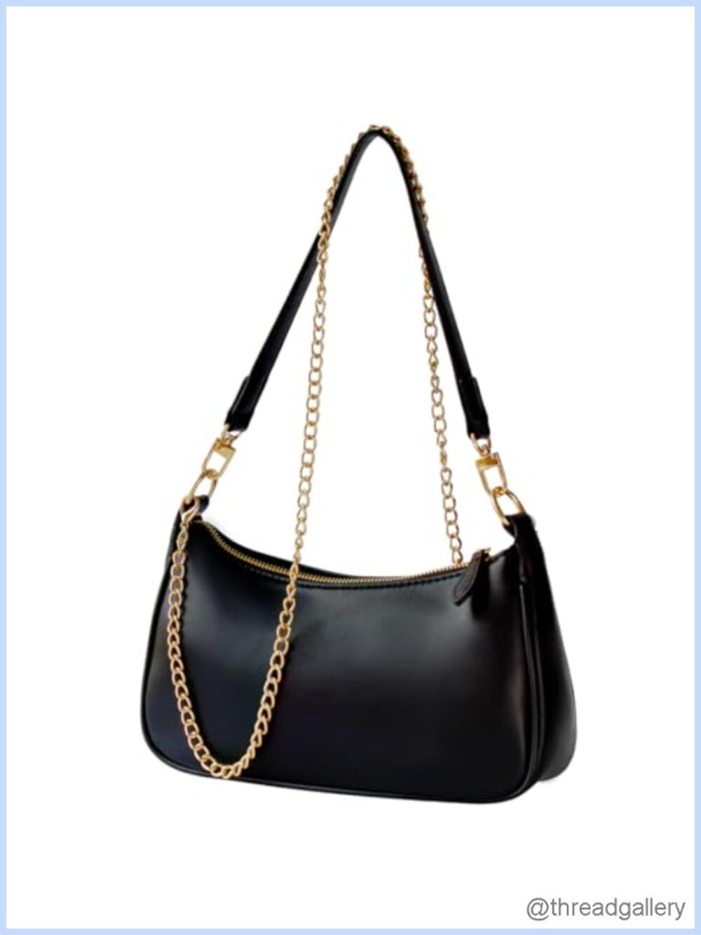 Small PU Leather Shoulder Bag Mini Purse for Women Detachable Crossbody Strap